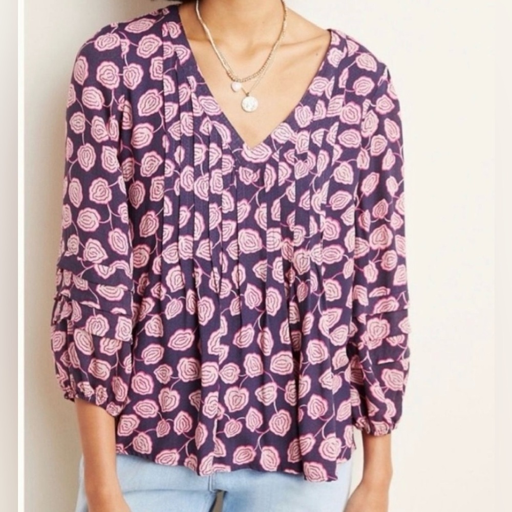 Maeve Cathy pleated top, large